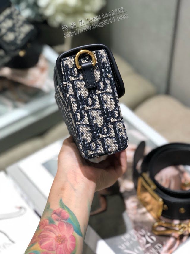 Dior女包 迪奧30 Montaigne Mini Box老花刺繡蒙田包 Dior肩背斜挎包  dfk1758